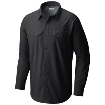 Columbia Silver Ridge Lite Long Sleeve, Camisa Negros Para Hombre | 981362-VCX